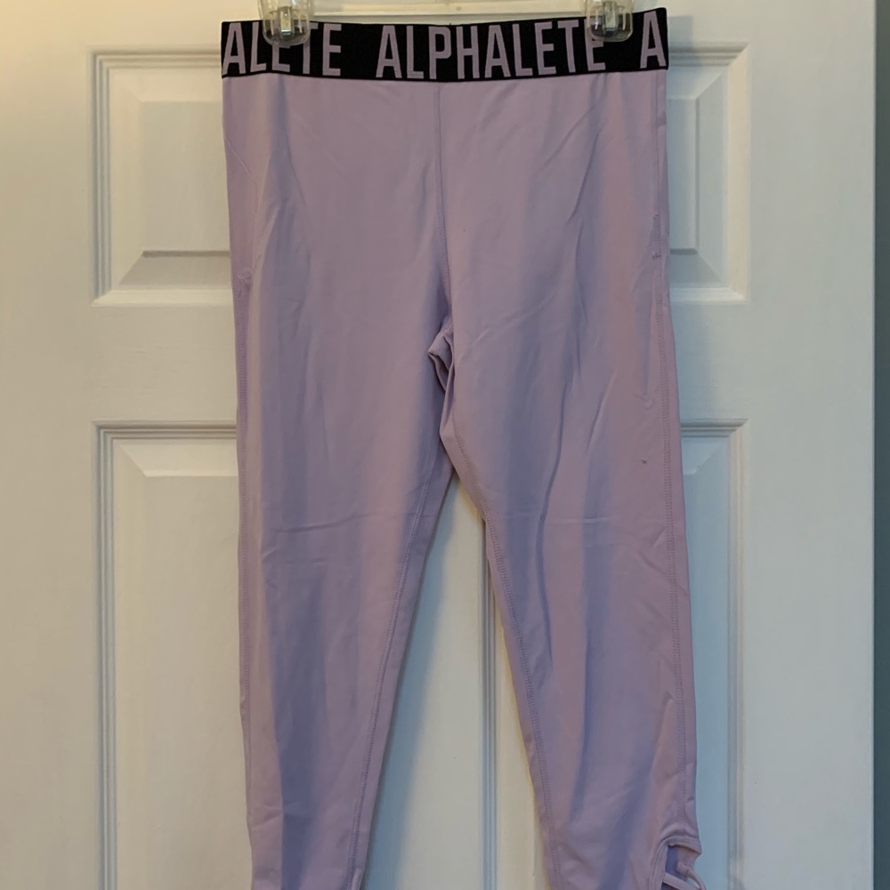 Alphalete gym leggings light lavender L